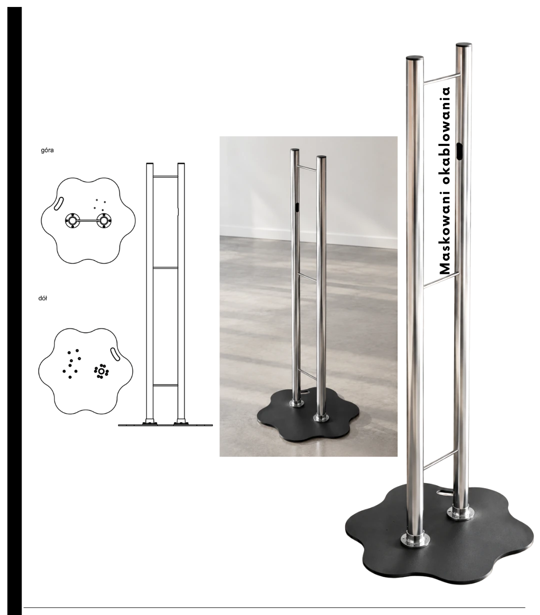 ViTi Totem Stand - aluminiowe kolumny na stalowej podstawie Lily